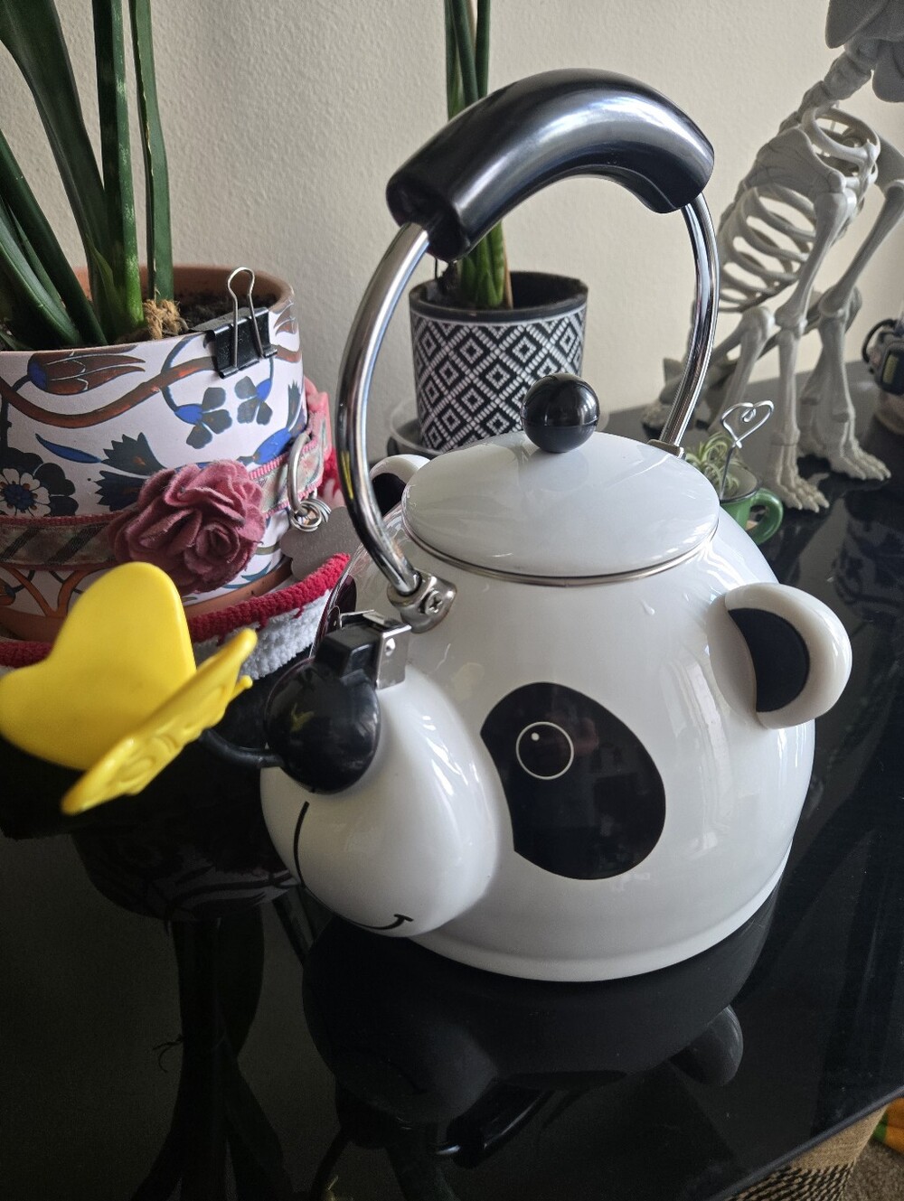 Vintage Kamenstein Panda Tea Kettle 1990's